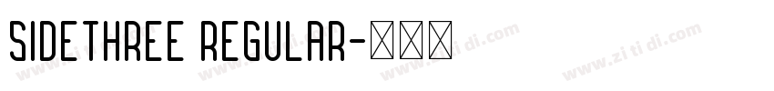Sidethree Regular字体转换